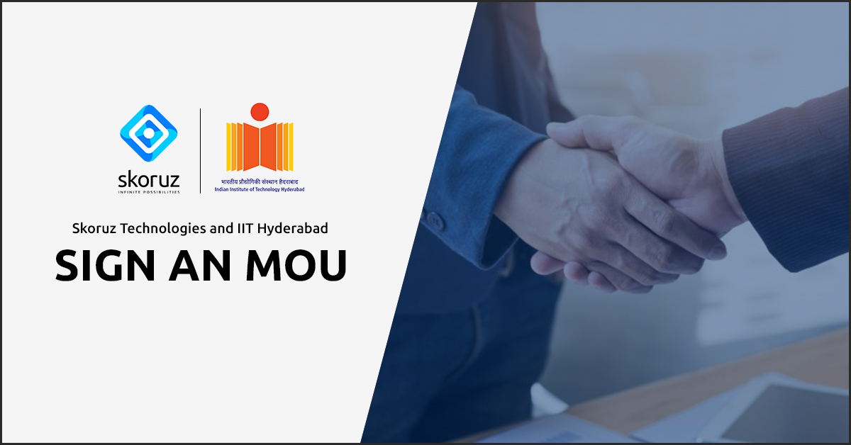 IIT Hyderabad and Skoruz Technologies sign an MOU to co-develop Intellectual Property
